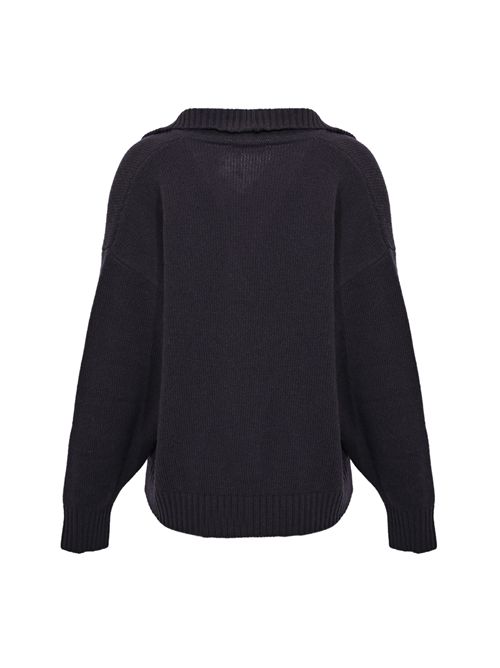 Polo Agre in filato di lana Blu WEEKEND MAX MARA | 2525366212600010